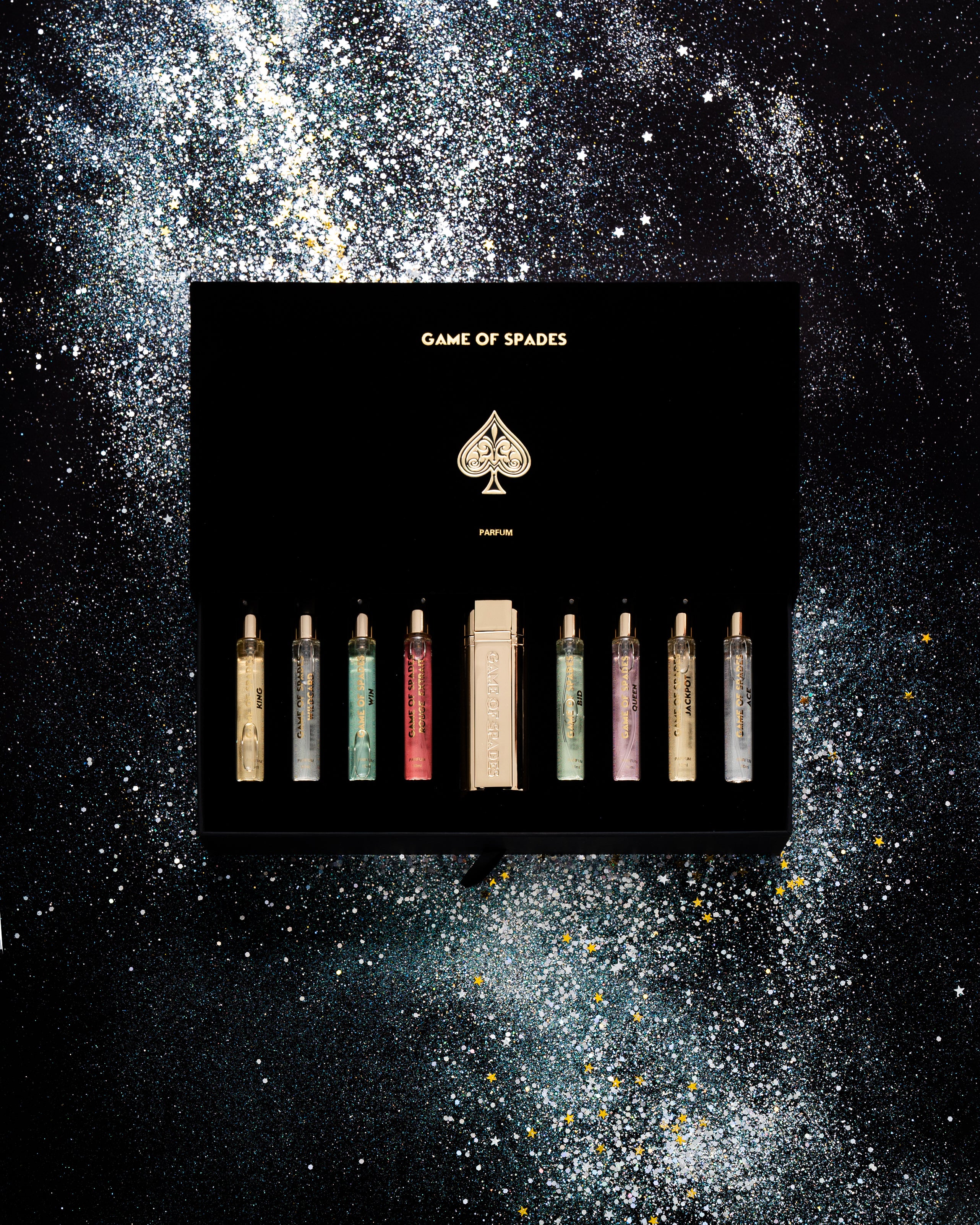GIFT SET GAME OF SPADE COFFRET 9PCS 10ML METAL CASE