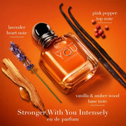 EMPORIO ARMANI "STRONGER WITH YOU INTENSELY" 3.4 OZ EDT POUR HOMME