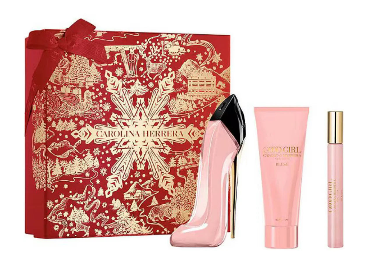 GIFT SET - CAROLINA HERRERA " GOOD GIRL BLUSH" 2.7OZ EDP+B/L+MIMI 3PCS SET