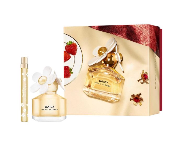 GIFT SET - MARC JACOBS "DAISY" 3.4OZ EDT SPR + MINI + B/L "3PCS" WOMEN (HARD BOX)