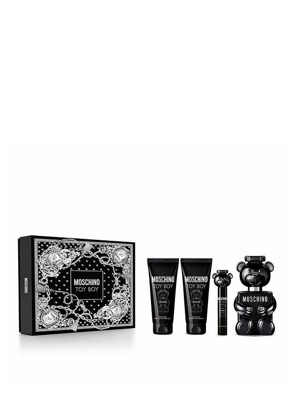 GIFT SET - MOSCHINO "TOY BOY" 3.4OZ EDP SPR 4PCS MEN