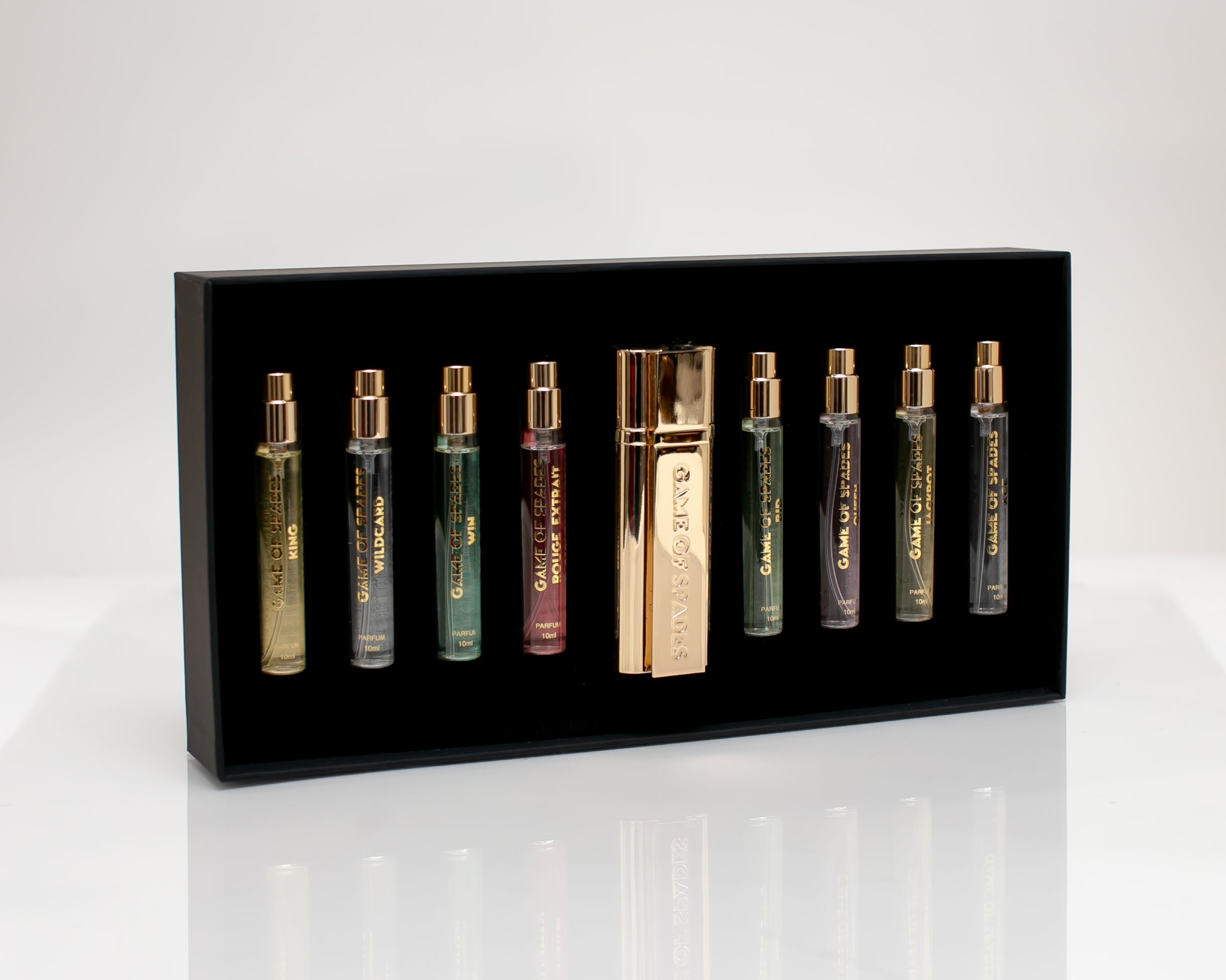 GIFT SET GAME OF SPADE COFFRET 9PCS 10ML METAL CASE