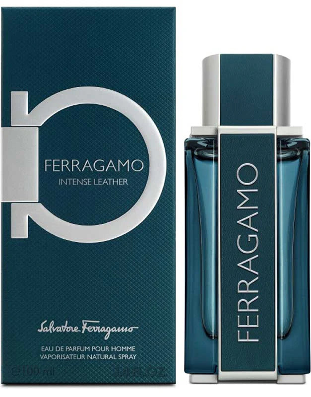 SALVATORE FERRAGAMO 'F INTENSE LEATHER' 3.4OZ EDT SPR MEN